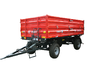 Farming trailer T710-1 load capacity 8t