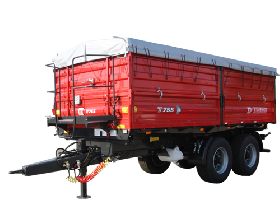 Farming trailer T755 load capacity 14t